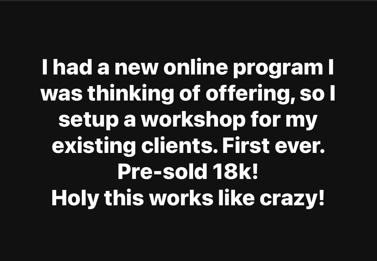 Client testimonial screenshot